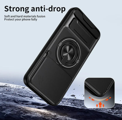 15T/15T Pro Armor Case For Xiaomi 15T Pro Case Shockproof Slide Lens Protector Phone Cover For Xiaomi 15T Case Fundas With Ring