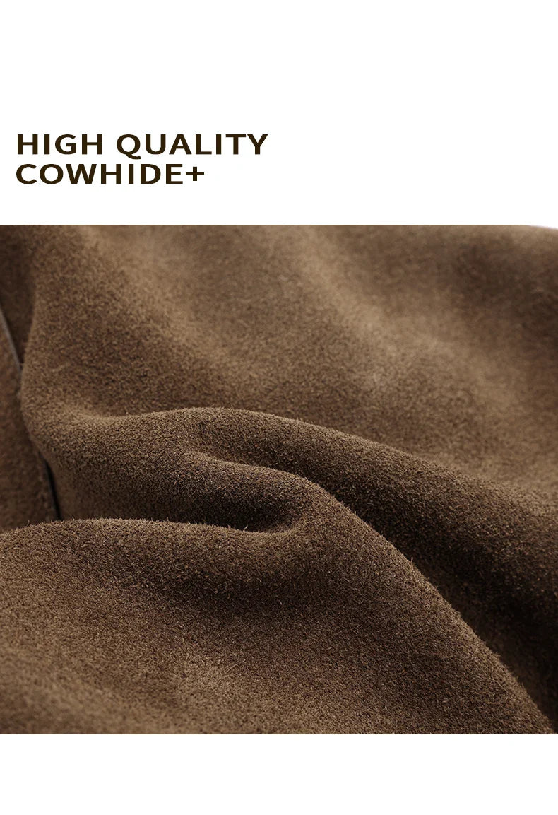 2025 Autumn Winter Women's Suede genuine leather Bag Shoulder Handbag Large Capacity Single Tote Bag Handbag Luxury Designer Bag