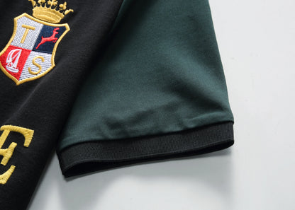 Men's polo shirt MIRACLE embroidery stitching color contrast classic fashion original design polo collar pure cotton breathable