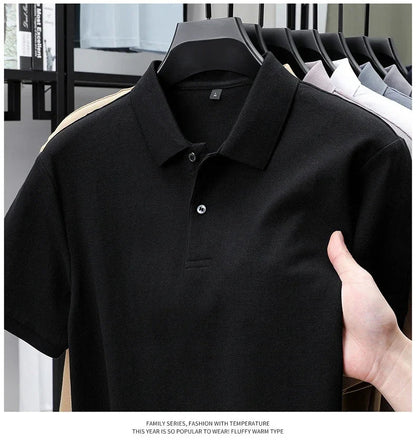 20 Colors Men's 100% Cotton Polo Shirt - Summer Casual Breathable Tee,Ideal for Golf and Sports,Business Casual,Silk-Like Finish