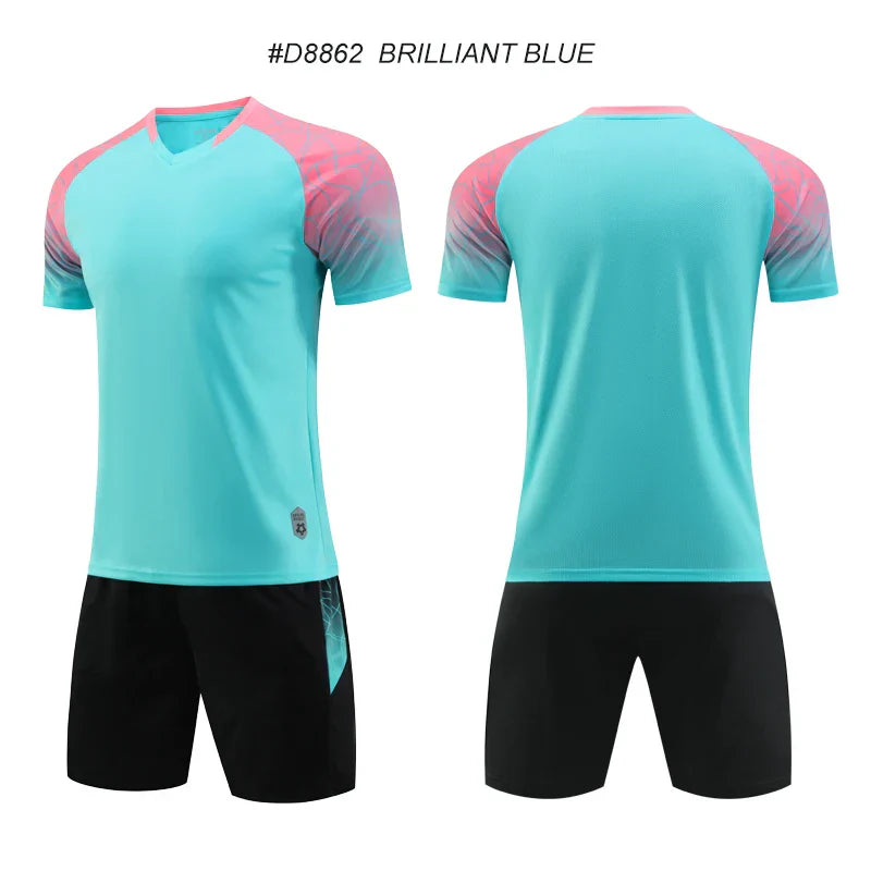 High Quality Men Football Jerseys Wholesale Soccer Clothes Sets Club Team Training Football Uniforms Adult Soccer Jersey D8862