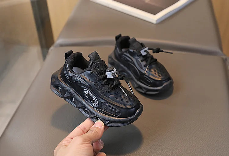 Baby Shoes 2025 Spring Autumn New Boys and Girls Light Up Clunky Sneaker Small and Medium-sized Children's Soft Soled Baby Shoes