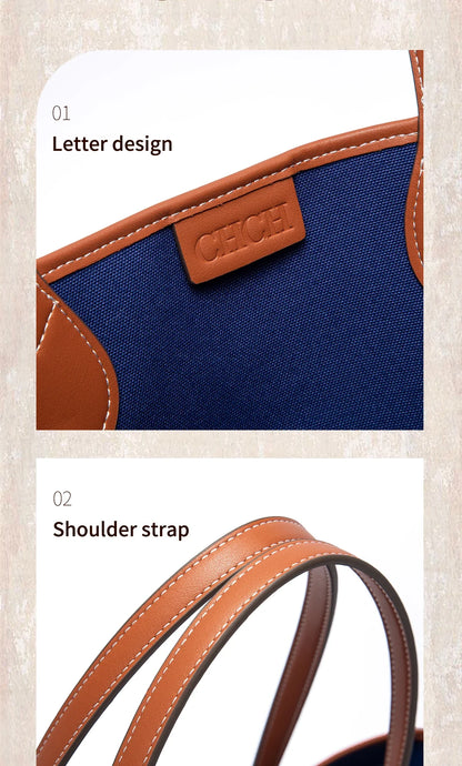 Women's Tote Bag New Simple Double sided Available Mother and Child Large Capacity Casual Handbag Shopping Bag