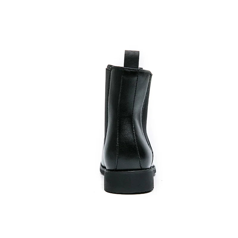 Classic Fashion Men Boots Winter Leather Shoes Autumn Business Chelsea Boots British Style Hombres Botas High Top Footwear Dress