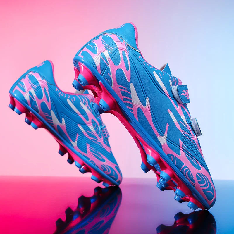 New Men Kids Football Boots Ultralight Boys Professional Soccer Shoes Cleats Non-Slip Match Grass Training Shoes Drop Shipping