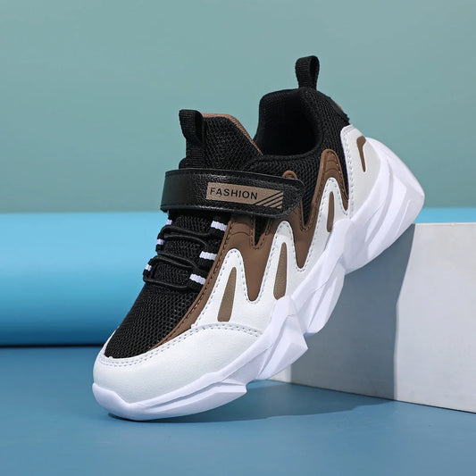 Kids Casual Boys Basketball Shoes Soft Sole Kids Shoes Non-slip Sneakers Shoes Outdoor Student's Children Sport Walking Footwear