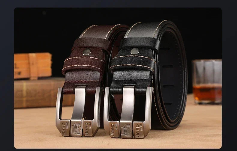 Men High Quality Genuine Leather Belt Luxury Brand Designer Belts Men Fashion Waist Straps for Jeans Trousers