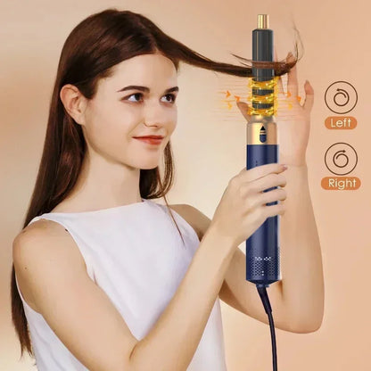 5 In 1 Hair Dryer Comb Set Professional Hot Air Styler For Hair Curling Straightening And Volumizing At Home