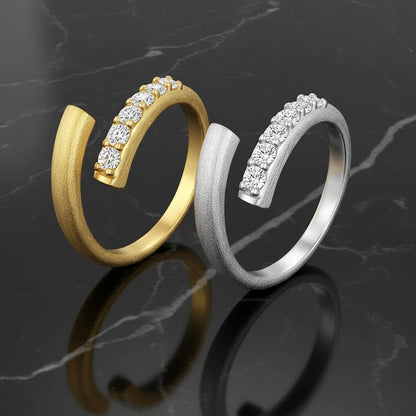Trendy Test Passed Moissanite Rings for Women Sparkling Wedding Lab Diamond Band Fine Jewelry 100% S925 Sterling Silver