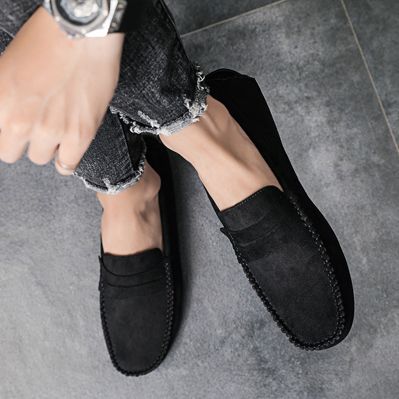 Trend Suede Men Casual Shoes Breathable Comfort Slip-on Mens Driving Shoes Fashion Men Lazy Shoes Luxury Brand Loafers Moccasins