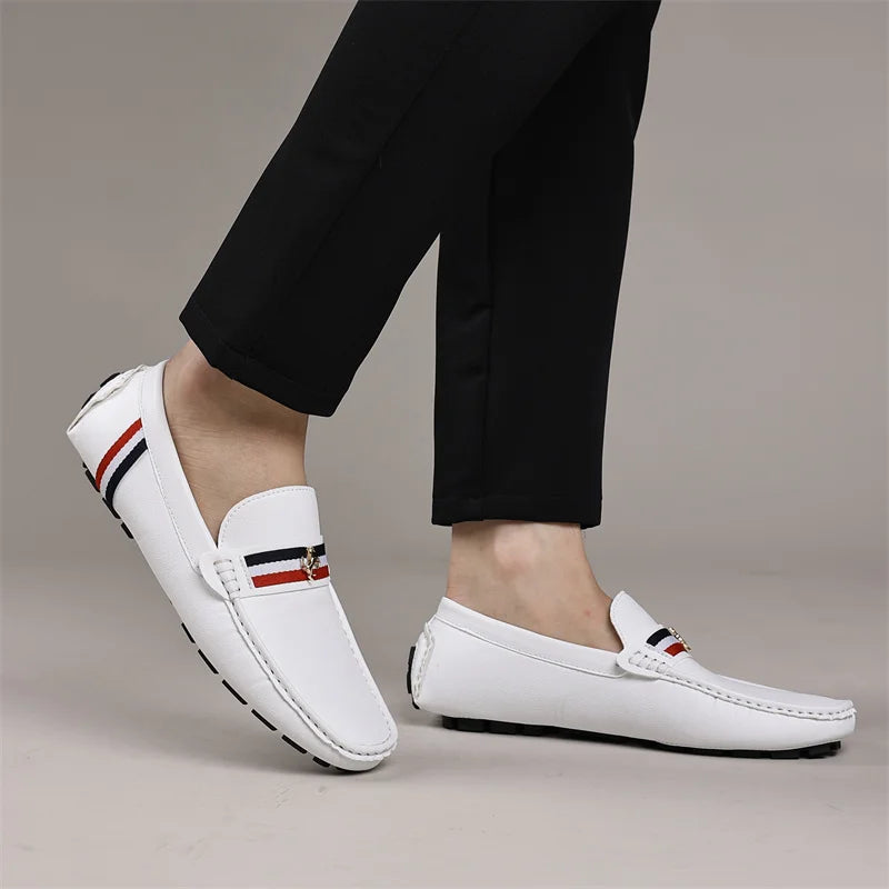 Loafers Men Driving Shoes Casual Shoes Comfortable Classic PU Leather Loafers Business Shoes Slip on Walking Men Loafers Shoes