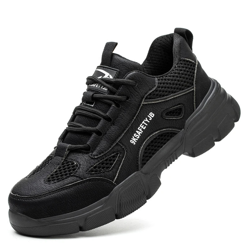 Breathable Safety Shoes Men Work Sneakers Indestructible Safety Boots Women Anti-smash Shoe Steel Toe Shoes Outdoor Sport Style