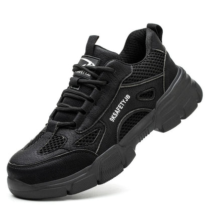 Breathable Safety Shoes Men Work Sneakers Indestructible Safety Boots Women Anti-smash Shoe Steel Toe Shoes Outdoor Sport Style