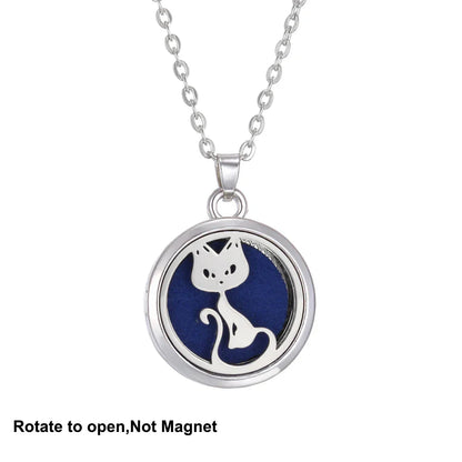 New Tree Of Life Aromatherapy Necklace Stainless Steel Essential Oil Diffuser Amulet Perfume Locket Pendant Women Jewelry Gift