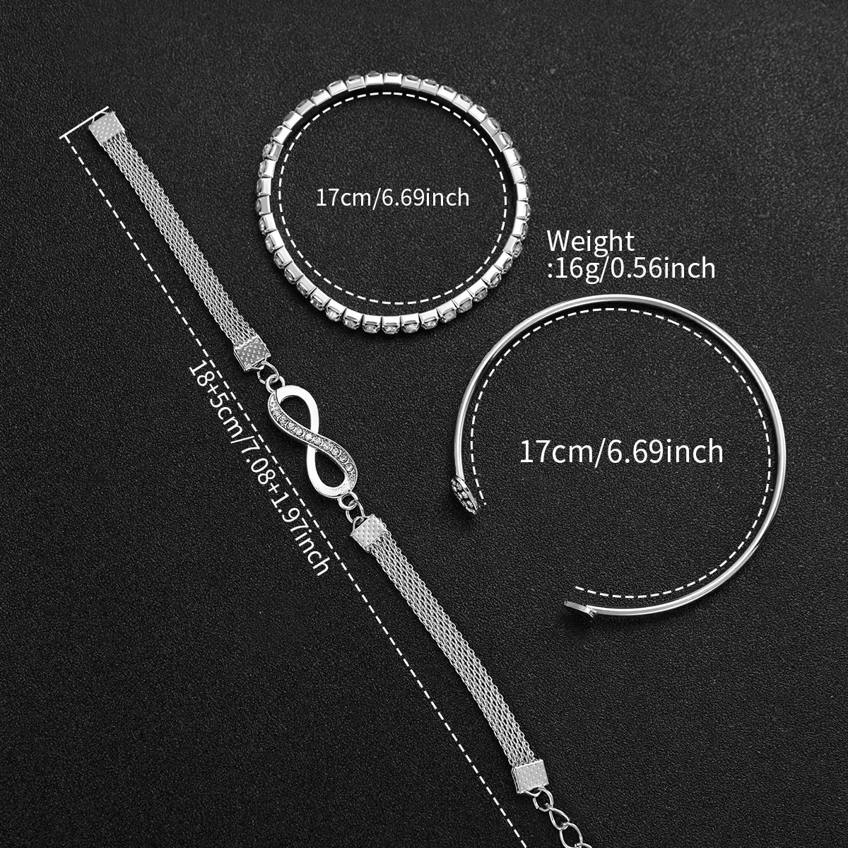 Women's Watch Fashion Rhinestone Arabic Dial Steel Band Quartz Watches Bracelets Set