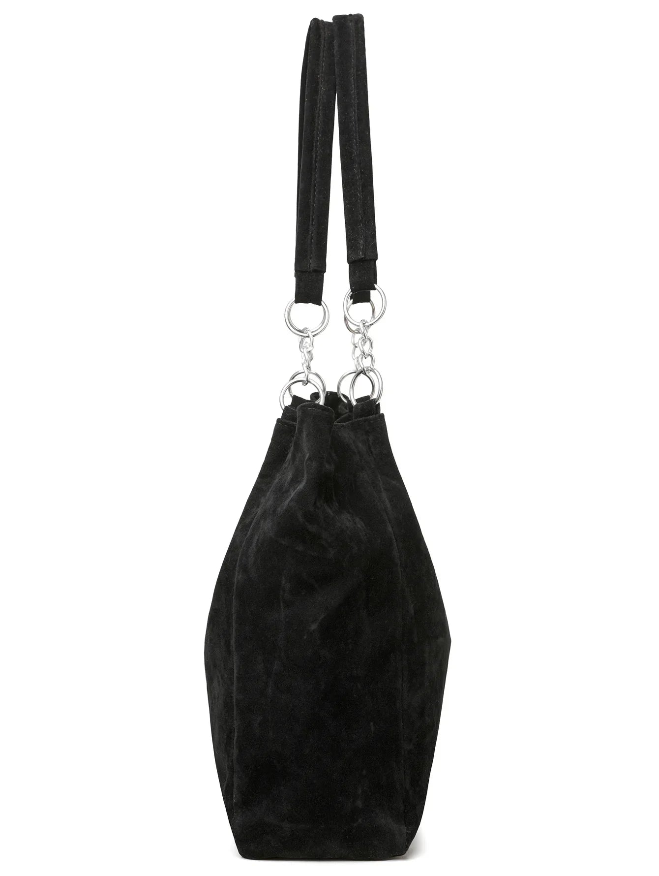 European American Autumn Winter Large Capacity Suede Women's Bag, Vintage Handbags Women Shoulder Bag, Retro Faux Suede Tote Bag