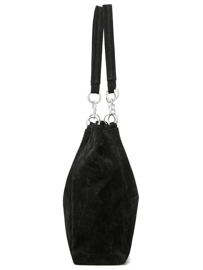 European American Autumn Winter Large Capacity Suede Women's Bag, Vintage Handbags Women Shoulder Bag, Retro Faux Suede Tote Bag