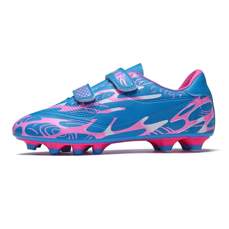 New Hot Kids Soccer Shoes School Football Boots Boys Girls Cleats Grass Sneakers Child Outdoor Athletic Training Sports Footwear
