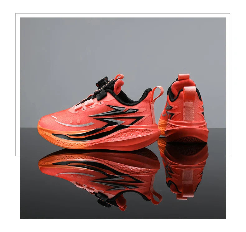 Children's Basketball Shoes Kids Sneakers Non-slip Boys Girls Basketball Boots Outdoor Ultralight Running Trainers Mesh Sneakers