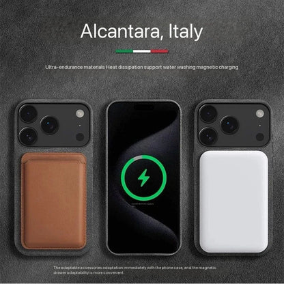 100% Italian Magnetic Case for iPhone 17 Pro Max Air Luxury Magsafe Cover Leather Phone Cases for iPhone 17Pro 17Air