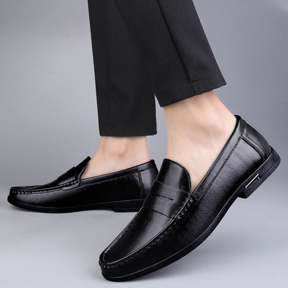 Genuine Leather Men Shoes Casual Men Loafers Breathable Office Formal Shoes Men Designer Slip on Driving Shoes Plus Size 38-46