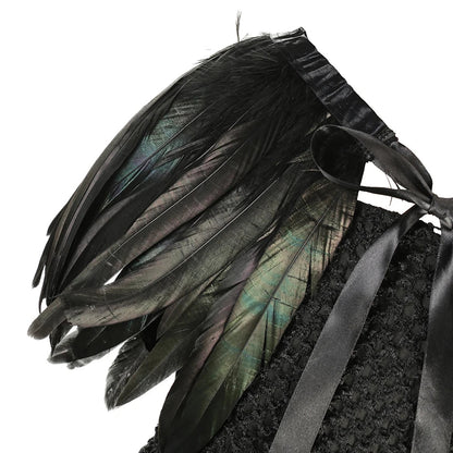 Halloween Maleficent Costume for Girls Evil Queen Dress Up Costumes Witch Devil Black Mesh Princess Dress Cosplay