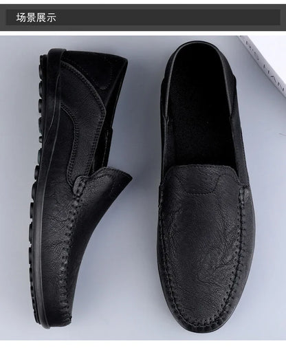 2025 shoes men's lazy one-pedal spot solid color men's shoes summer men shoes British cross-border large-size casual