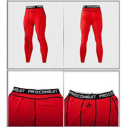 Men Bodybuilding longs Pants Fitness Compression Leggings Train Workout Outfit Male Muscle Alive Elastic Skinny Tights