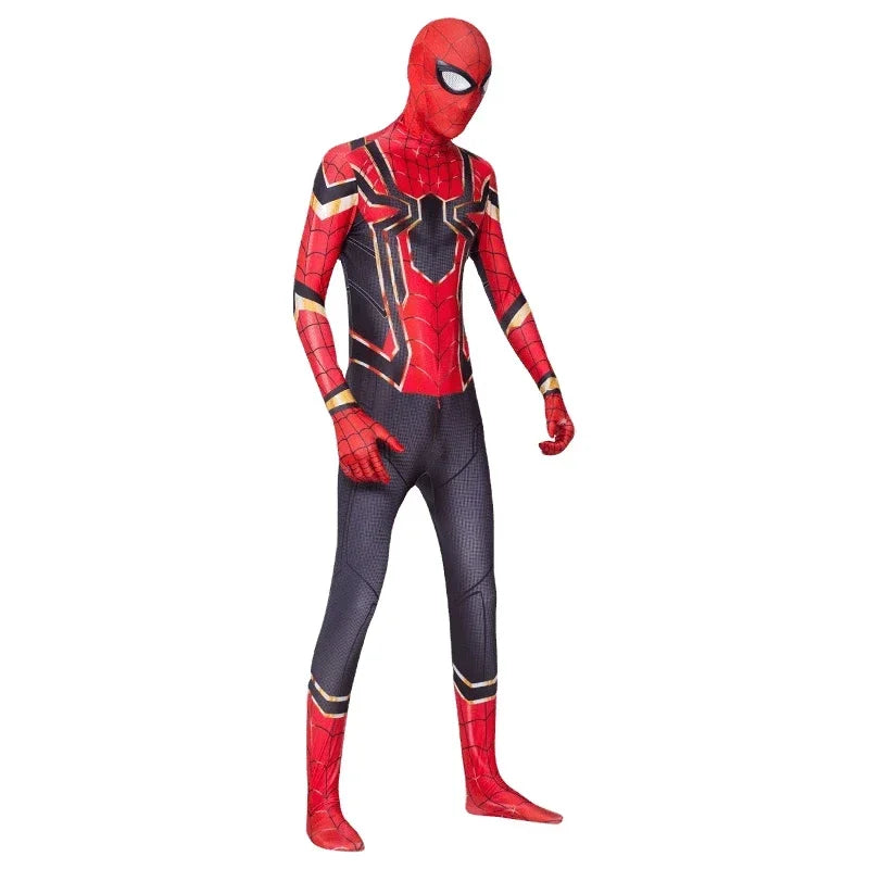 Spiderman Costume Spider Man Black Panther Iron Man Spider Gwen Cosplay Zentai Jumpsuit Bodysuit Halloween Costume Adult Child