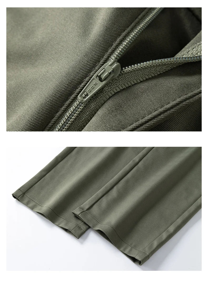 Fashion New in Men's Casual Pants Straight Slim Thin Korean Breathable Comfortable Brand Male Clothing Summer Trousers