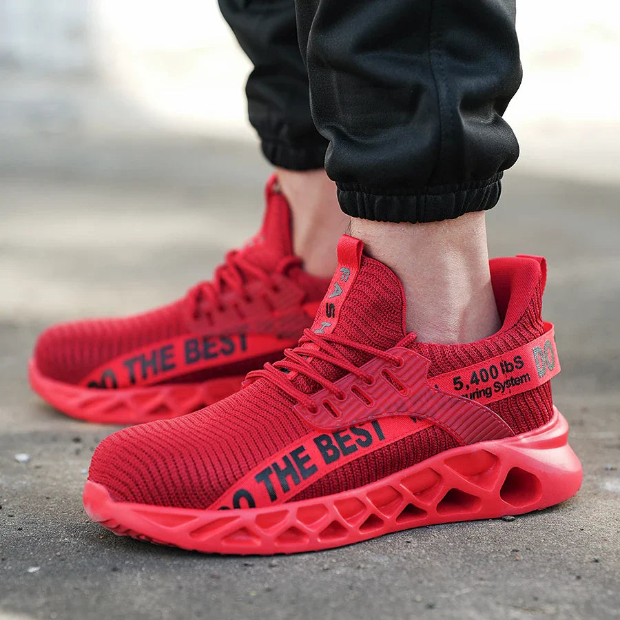 Indestructible Steel Toe Shoes for Men Women Anti-Puncture Work Shoes Comfortable Breathable Work Safety Protective Sneakers