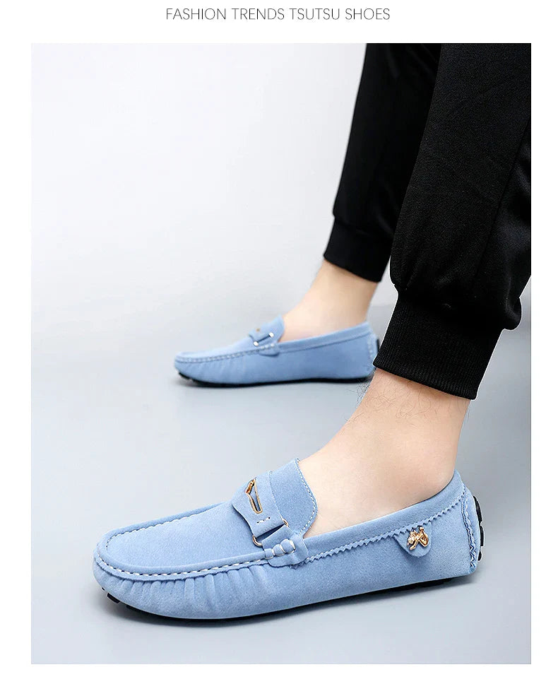 48 Extra Large Size Frosted Couple Style Halloween Gift 2025 Autumn New Beanie Shoes British Style Slip-On Lazy Men's Shoes Driving Lightweight Non-Slip Casual Leather Shoes