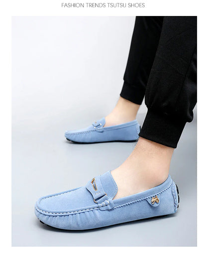 48 Extra Large Size Frosted Couple Style Halloween Gift 2025 Autumn New Beanie Shoes British Style Slip-On Lazy Men's Shoes Driving Lightweight Non-Slip Casual Leather Shoes