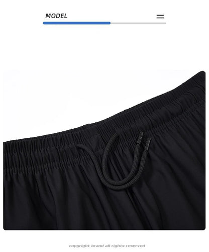 Summer Shorts Gym Fitness Men Plus Size Casual Shorts 6XL 7XL 8XL Big Size Shorts Men Ice Silk Stretchy Beach Shorts Breathable