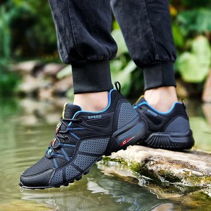 Sapatos de Caminhada Masculinos e Femininos Impermeáveis para Exteriores Tênis de Treino com Cadarço para Escalada Trekking Tênis de Montanha para Caminhada e Caça Tênis Táticos