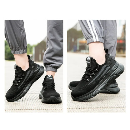 Men's Summer Labor Protection Shoes Insulated Anti-Smashing Anti-Piercing Steel Toe Caps Safety Comfortable Work Footwear