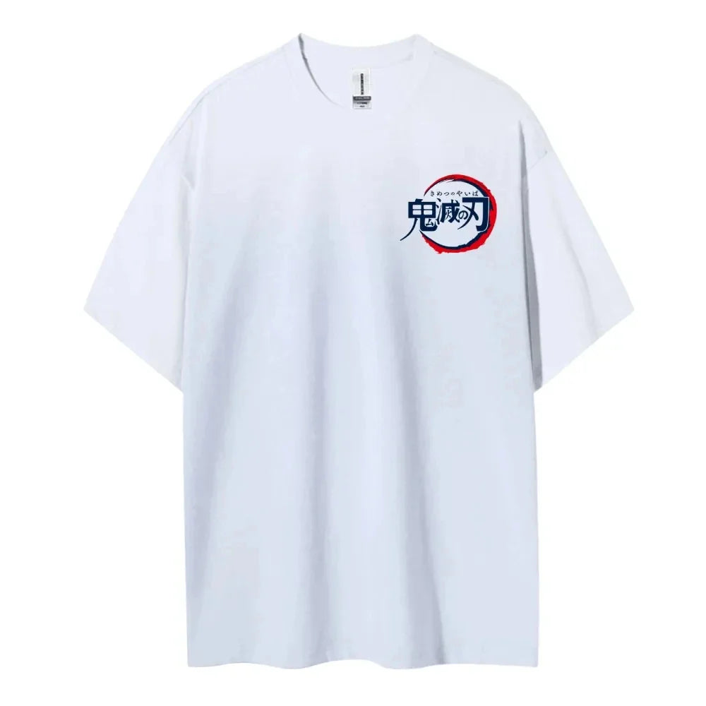 Unisex Round Neck Anime T-Shirt Men's and Women's Summer Fashion Breathable Street T-Shirt