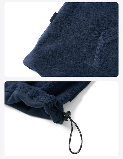 Autumn Winter New Oversize Comfortable Polar Fleece Hoodies Men Warm Logo Embroidery High Quality Sweatshirts