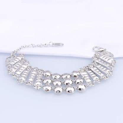 Novo Conjunto de Joias Banhado a Prata com Franjas, Colar, Brincos, Pulseira e Anel para Mulheres, Correntes de Noiva, Joias de Casamento Étnicas, Presentes para Noivas