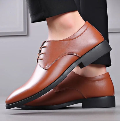 Lace Up Breathable In Summer Oxfords Shoes Social Shoe Male Pointed Toe Men's Formal Black 2025 Style Cheap Liquidation Official