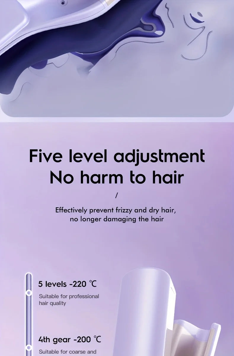 Ladies deep V big hair curling rod, 32mm long-lasting styling roller, fast heating, suitable for width and depth waves, holiday