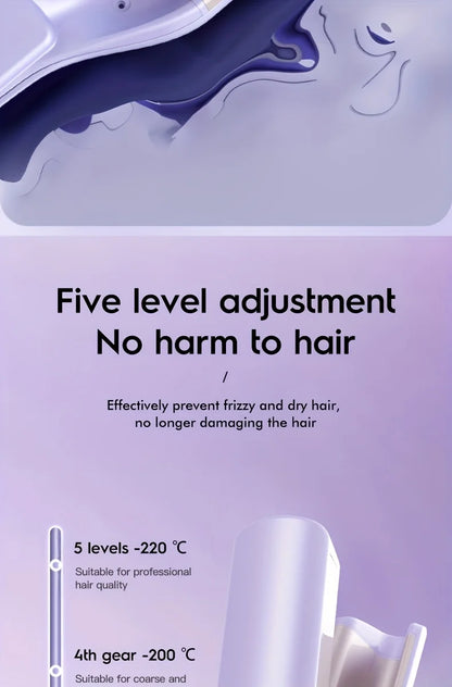 Ladies deep V big hair curling rod, 32mm long-lasting styling roller, fast heating, suitable for width and depth waves, holiday