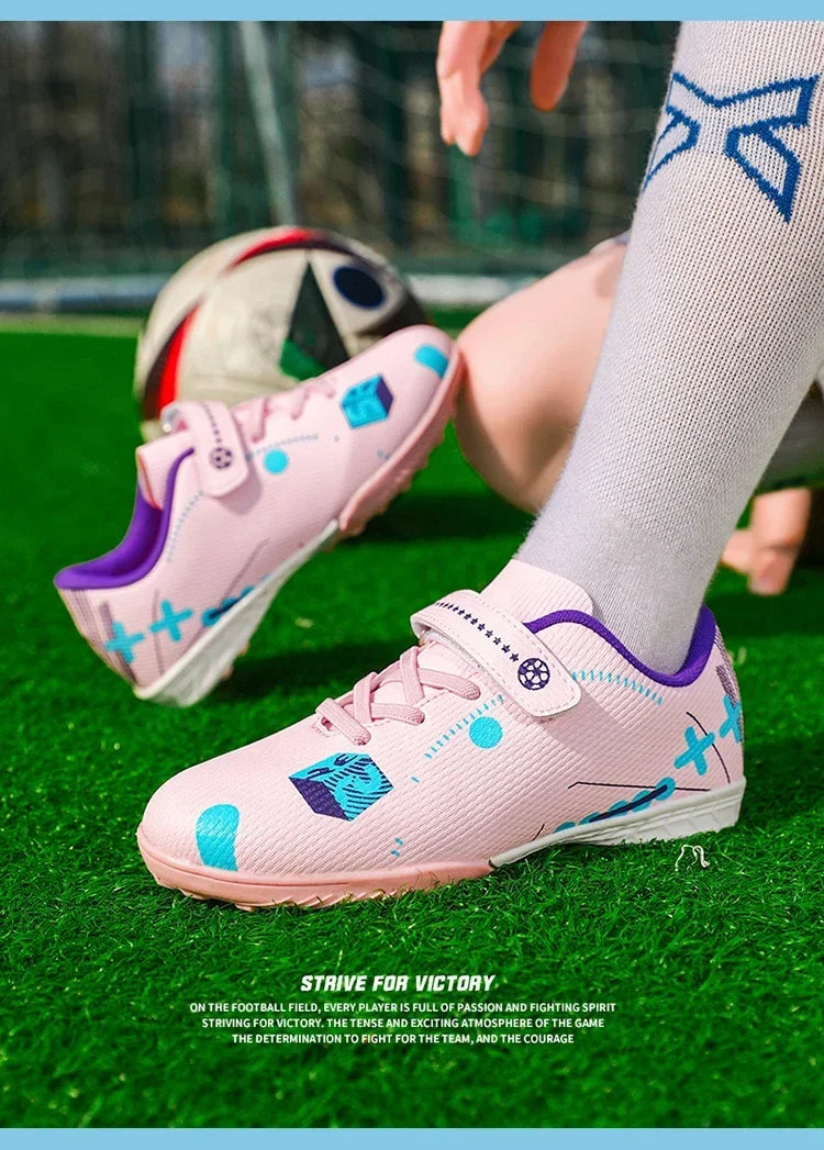 Soccer Shoes for Children Professional Original Kids Football Boots Society Kid Sneakers Indoor Football Trainers Youth Sports