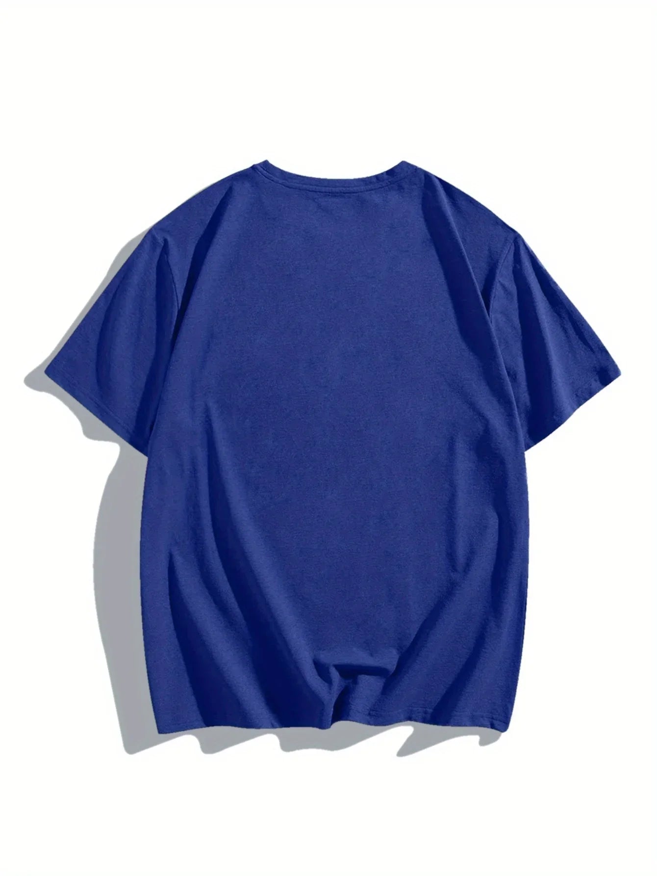 Men's summer 100 cotton fashionable casual loose plus size Compass pattern printed sports round neck short sleeved T-shirt top