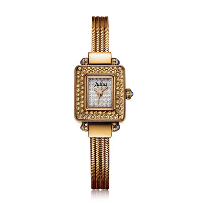 Top Julius Mini Lady Women's Watch Japan Quartz Elegant Fashion Hours Clock Dress Bracelet Chain School Girl's Birthday Gift