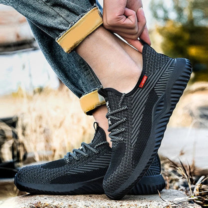 Safety shoes, breathable lightweight work shoes, puncture-resistant and smash-proof protective shoes, steel-toe shoes