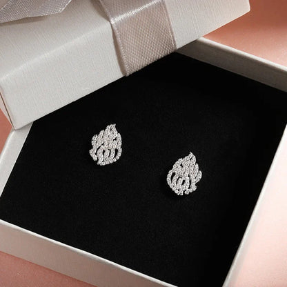 18k Gold Plated Full Moissanite Stud Earrings for Women Luxury Jewelry Gift for New Year Girl 925 Sterling Silver Earing