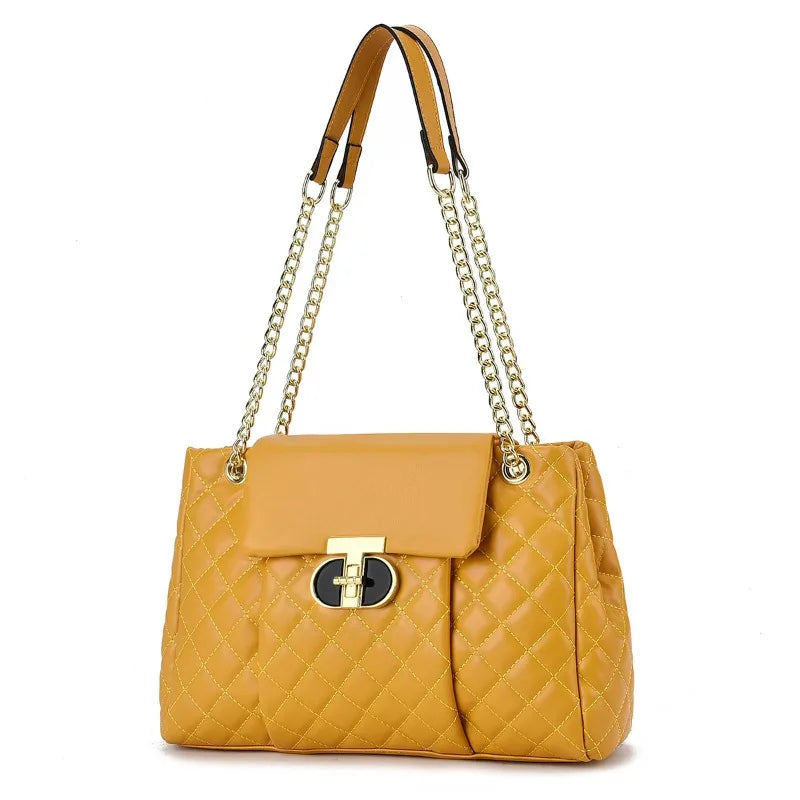 Luxury Brand Designer Women Fashionable Handbag with Diamond Grid Pattern Single Shoulder Crossbody Bag Large Capacity Tote Bag