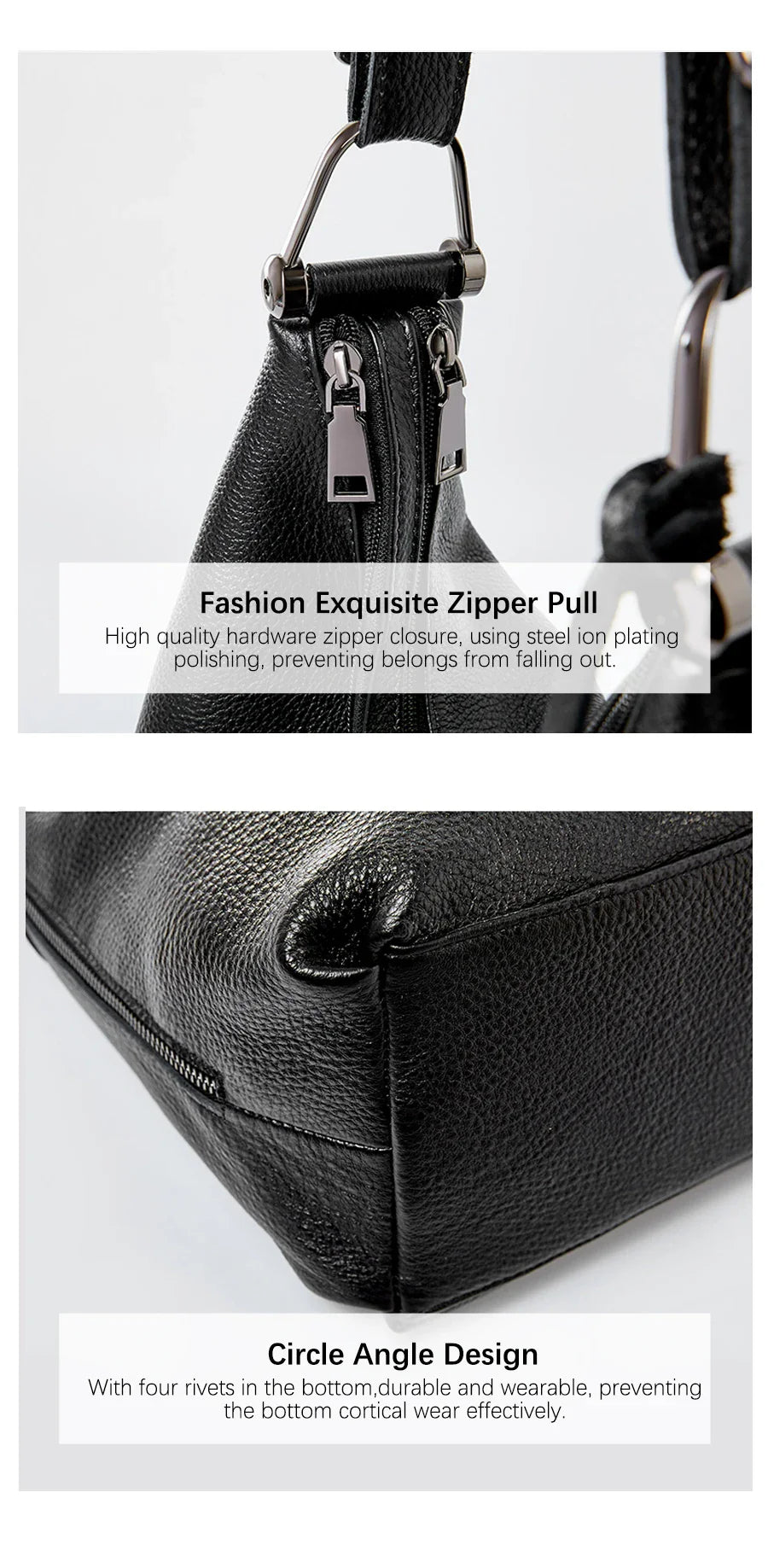 Fashion Tassel Women Shoulder Bag 100% Genuine Leather Daily Shopping Hobos Classic Large Red Tote Handbag Crossbody Bag