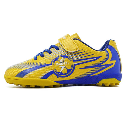 Kids Football Shoes Turf Soccer Cleats Non Slip Lightweight Training Sneakers Indoor Outdoor Futsal Boots Breathable Boys Girls